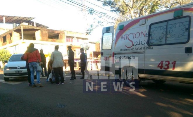 Nuevamente un vehículo embistió a un peatón