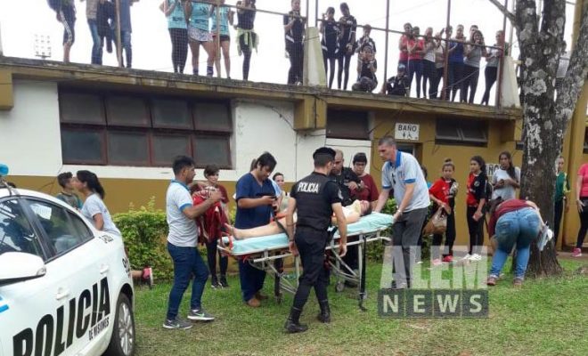 Comando Oeste asistió a niña desvanecida en el Complejo Polideportivo