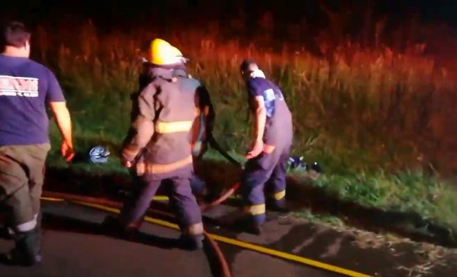 Motociclista despistó a metros de la Balanza
